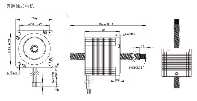 86mm ͨʽ˿˲γߴͼ